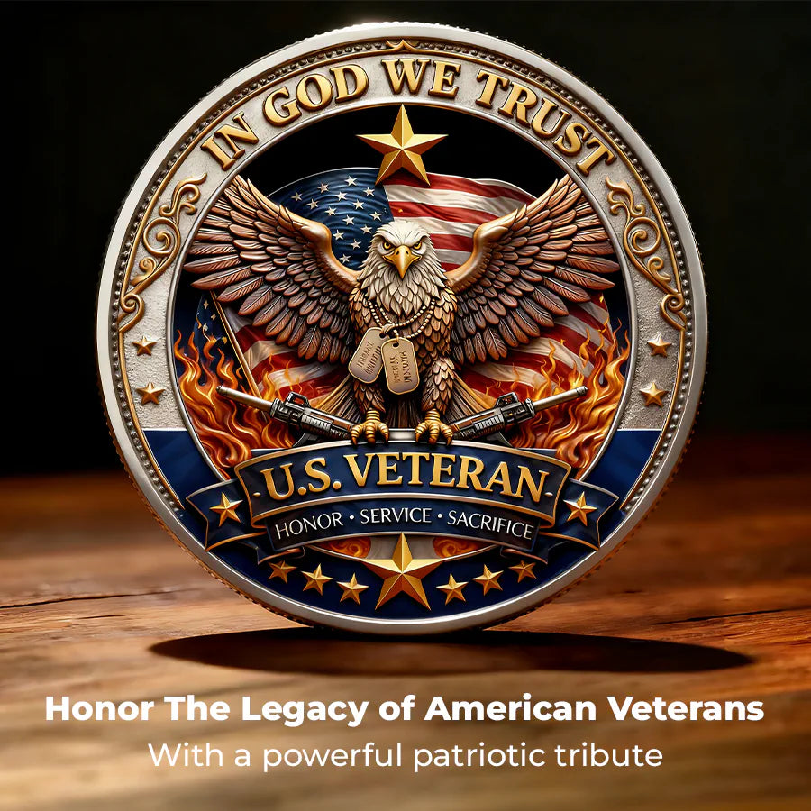 🛒🔥Last Day 60% OFF🔥 250 Years of Freedom Veteran Tribute Coin