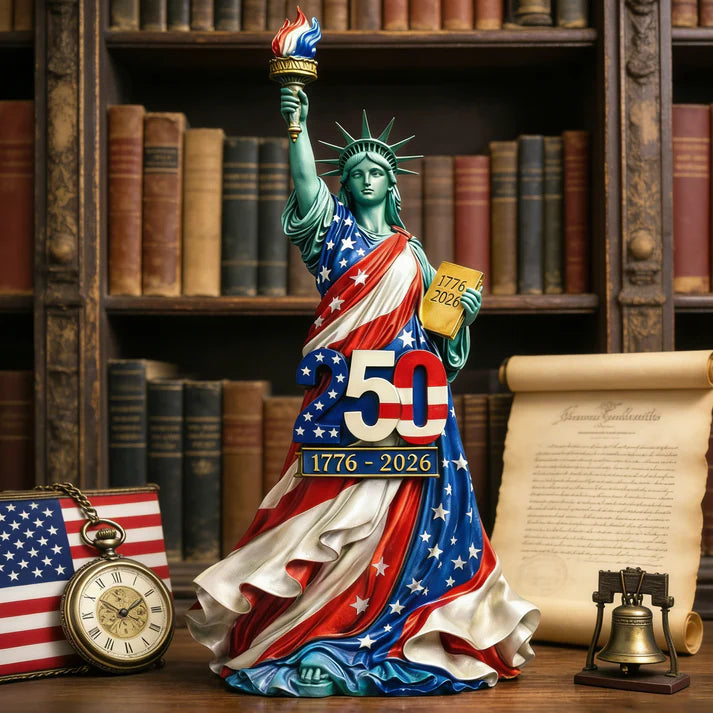 Statue of Liberty 250th Anniversary Commemorative Desk Sculpture – 1776-2026