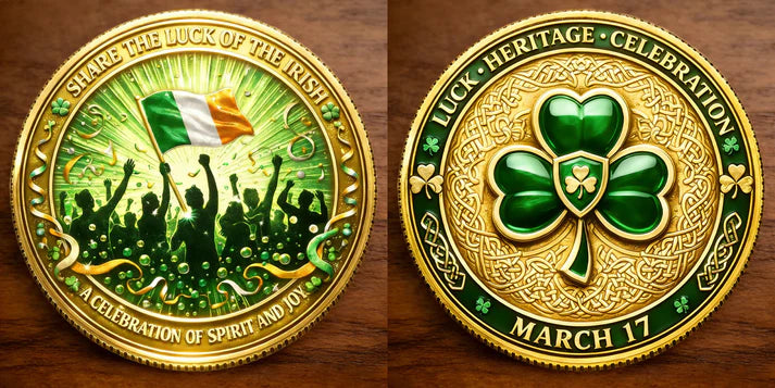 St. Patrick's Day Commemorative Coin – A Celebration of Luck, Heritage, and Spirit