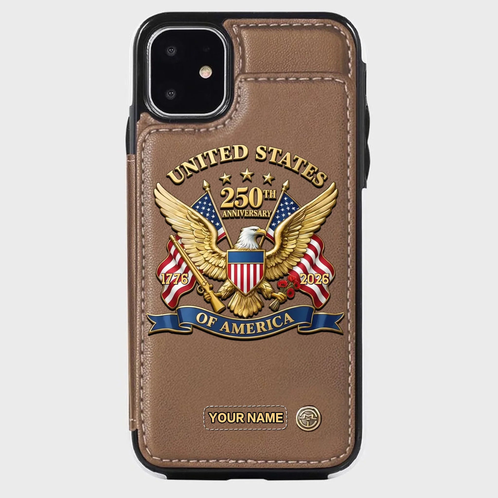 United States 250th Anniversary Custom Wallet Phone Case