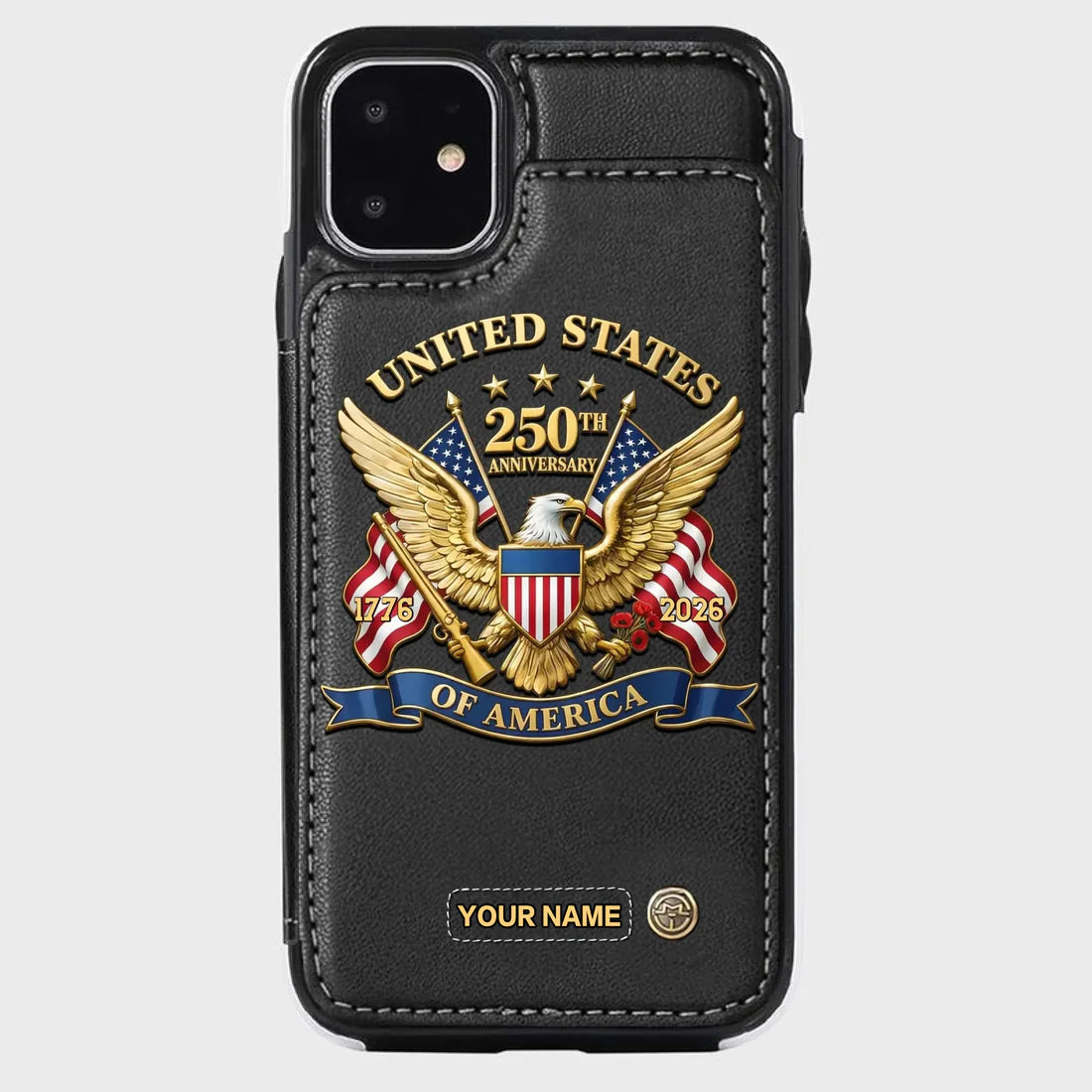United States 250th Anniversary Custom Wallet Phone Case